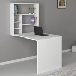 Γραφείο τοίχου ανοιγόμενο Ravin pakoworld λευκό 63x90x154εκ Γραφείο τοίχου ανοιγόμενο Ravin pakoworld λευκό 63x90x154εκ