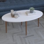 Τραπέζι σαλονιού Barton pakoworld λευκό-καφέ 90x45x40εκ Τραπέζι σαλονιού Barton pakoworld λευκό-καφέ 90x45x40εκ