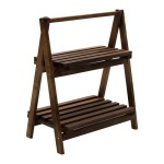 Ραφιέρα-στάντ φυτών Fenno pakoworld ξύλo καρυδί 58x34x67xεκ Ραφιέρα-στάντ φυτών Fenno pakoworld ξύλo καρυδί 58x34x67xεκ