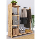 Έπιπλο εισόδου Renesme pakoworld ανοιχτό καρυδί 106x35x128εκ Έπιπλο εισόδου Renesme pakoworld ανοιχτό καρυδί 106x35x128εκ