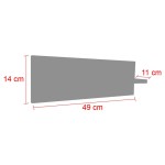 Κρεμάστρα Lolia pakoworld φυσικό 49x11x14εκ Κρεμάστρα Lolia pakoworld φυσικό 49x11x14εκ
