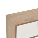 Έπιπλο τηλεόρασης Salon pakoworld χρώμα καρυδί-λευκό 120x25x37εκ Έπιπλο τηλεόρασης Salon pakoworld χρώμα καρυδί-λευκό 120x25x37εκ