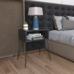 Κομοδίνο Naida pakoworld μαύρο μαρμάρου μελαμίνης 45x30x59εκ Κομοδίνο Naida pakoworld μαύρο μαρμάρου μελαμίνης 45x30x59εκ