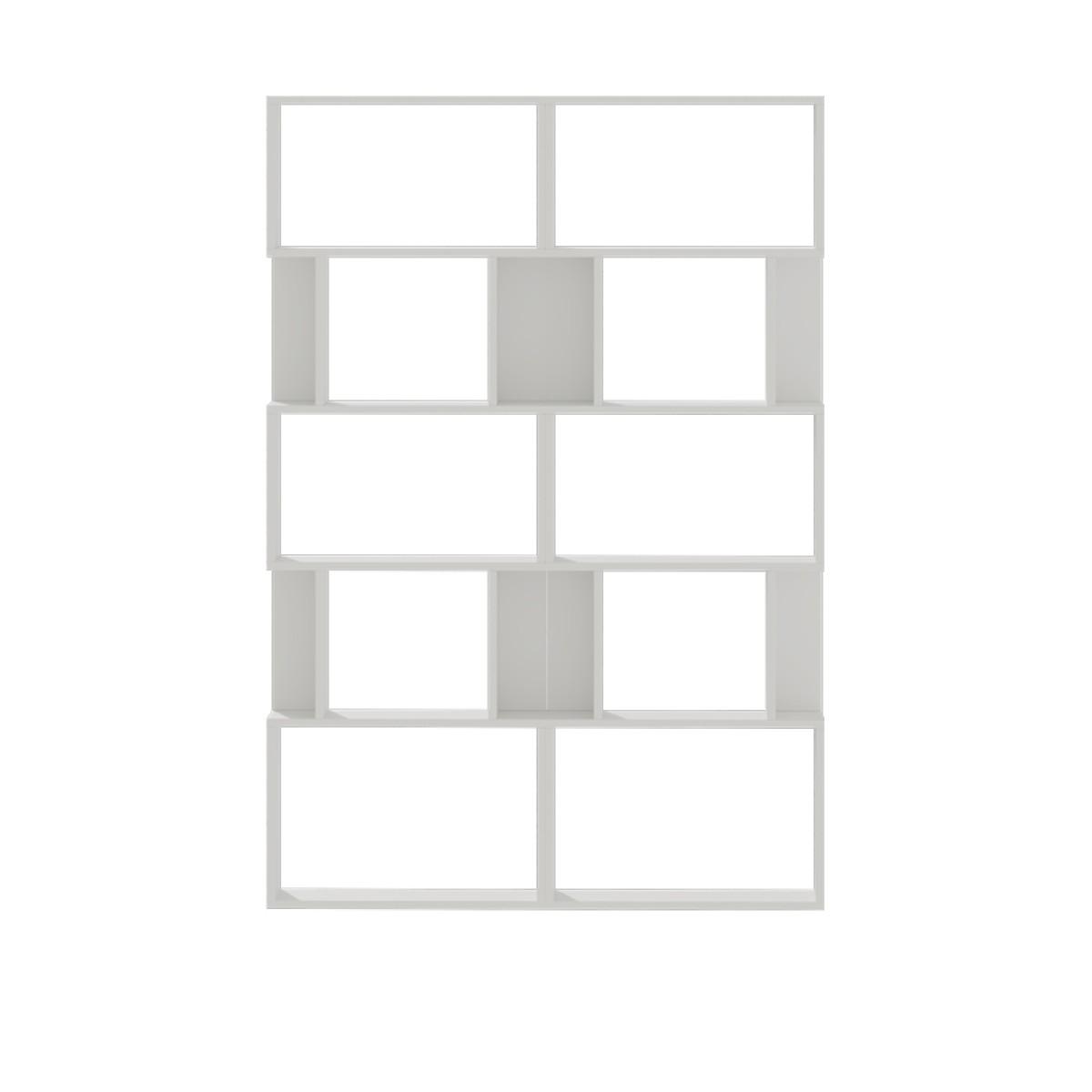 Βιβλιοθήκη Booky pakoworld 12 ραφιών λευκό μελαμίνης 120x20x175εκ Βιβλιοθήκη Booky pakoworld 12 ραφιών λευκό μελαμίνης 120x20x175εκ
