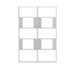 Βιβλιοθήκη Booky pakoworld 12 ραφιών λευκό μελαμίνης 120x20x175εκ Βιβλιοθήκη Booky pakoworld 12 ραφιών λευκό μελαμίνης 120x20x175εκ
