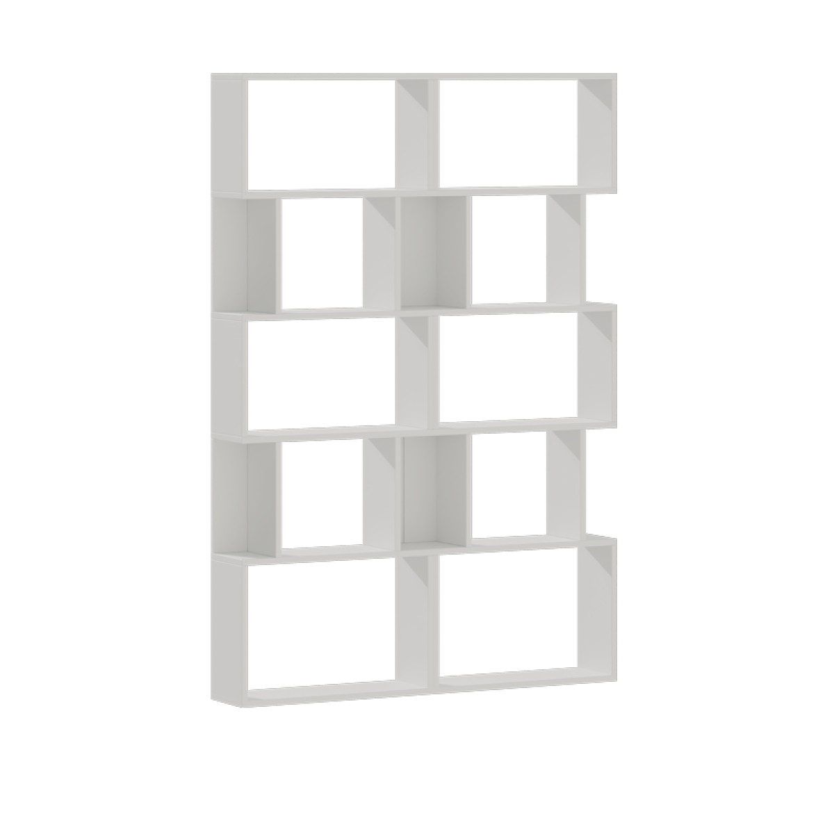 Βιβλιοθήκη Booky pakoworld 12 ραφιών λευκό μελαμίνης 120x20x175εκ Βιβλιοθήκη Booky pakoworld 12 ραφιών λευκό μελαμίνης 120x20x175εκ
