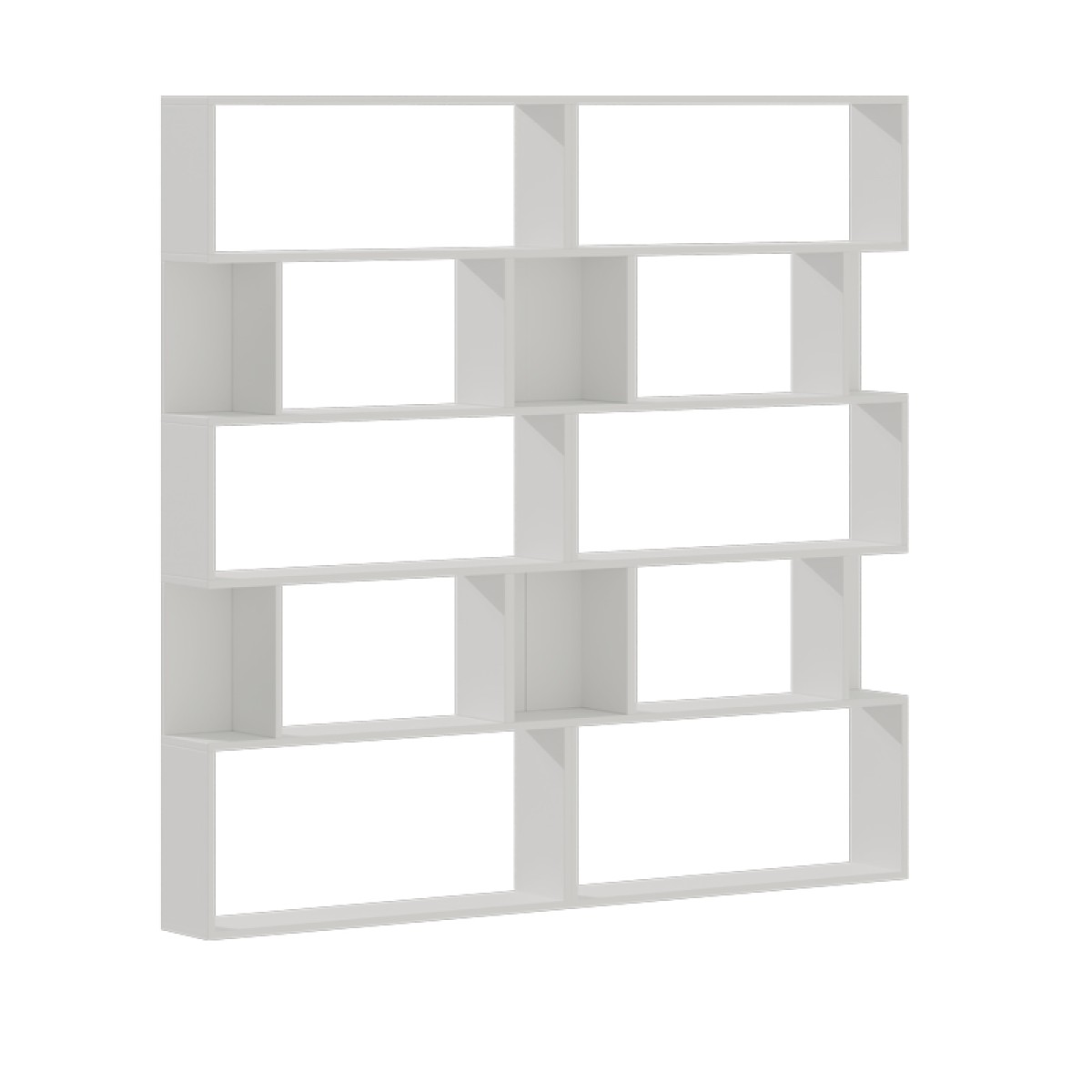 Βιβλιοθήκη Booky pakoworld 12 ραφιών λευκό μελαμίνης 180x20x175εκ Βιβλιοθήκη Booky pakoworld 12 ραφιών λευκό μελαμίνης 180x20x175εκ