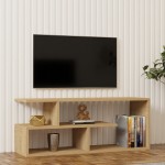 Έπιπλο τηλεόρασης Waldo pakoworld φυσικό μελαμίνης 100x29,5x40εκ Έπιπλο τηλεόρασης Waldo pakoworld φυσικό μελαμίνης 100x29,5x40εκ