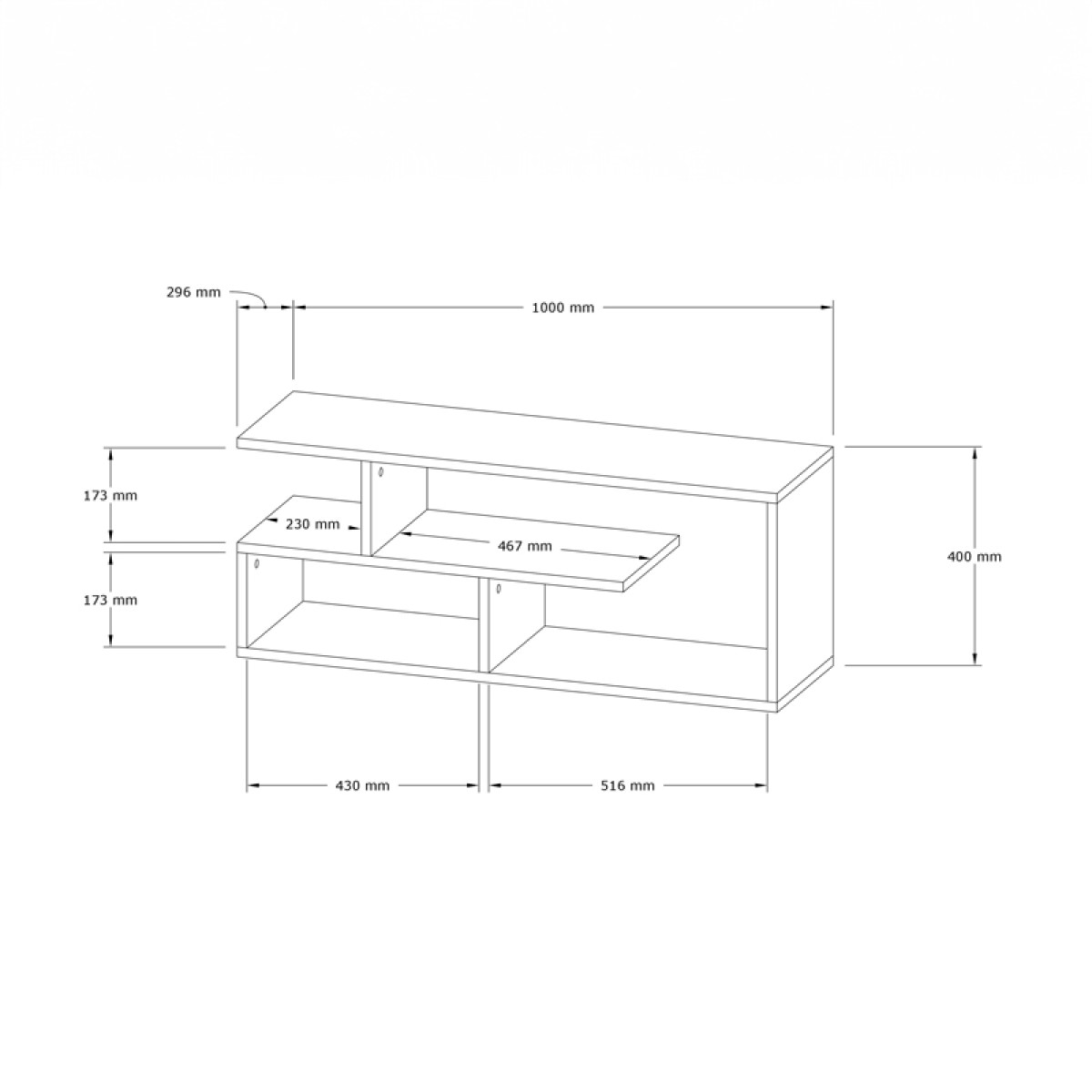 Έπιπλο τηλεόρασης Waldo pakoworld φυσικό μελαμίνης 100x29,5x40εκ Έπιπλο τηλεόρασης Waldo pakoworld φυσικό μελαμίνης 100x29,5x40εκ