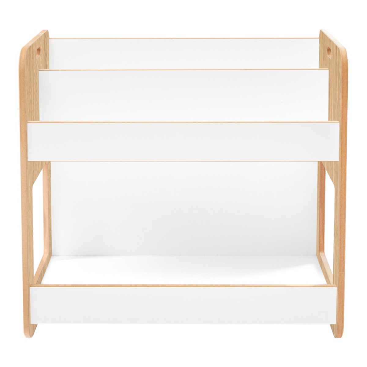 Ραφιέρα Dovere pakoworld φυσικό-λευκό mdf 56x34x55εκ Ραφιέρα Dovere pakoworld φυσικό-λευκό mdf 56x34x55εκ