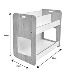 Ραφιέρα Dovere pakoworld λευκό mdf 56x34x55εκ Ραφιέρα Dovere pakoworld λευκό mdf 56x34x55εκ