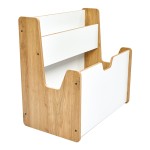 Ραφιέρα Crane pakoworld φυσικό-λευκό mdf 57x34x55εκ Ραφιέρα Crane pakoworld φυσικό-λευκό mdf 57x34x55εκ