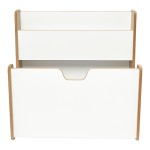 Ραφιέρα Crane pakoworld φυσικό-λευκό mdf 57x34x55εκ Ραφιέρα Crane pakoworld φυσικό-λευκό mdf 57x34x55εκ