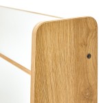 Ραφιέρα Crane pakoworld φυσικό-λευκό mdf 57x34x55εκ Ραφιέρα Crane pakoworld φυσικό-λευκό mdf 57x34x55εκ