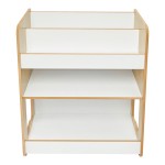 Ραφιέρα Seagull pakoworld φυσικό-λευκό mdf 57x34x70εκ Ραφιέρα Seagull pakoworld φυσικό-λευκό mdf 57x34x70εκ