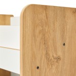 Ραφιέρα Seagull pakoworld φυσικό-λευκό mdf 57x34x70εκ Ραφιέρα Seagull pakoworld φυσικό-λευκό mdf 57x34x70εκ