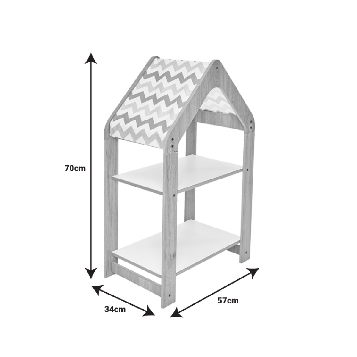 Ραφιέρα Montessori Zoilen pakoworld φυσικό-λευκό-ροζ mdf 50x30x80εκ Ραφιέρα Montessori Zoilen pakoworld φυσικό-λευκό-ροζ mdf 50x30x80εκ