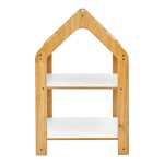Ραφιέρα Montessori Zoilen pakoworld φυσικό-λευκό-μπλε mdf 50x30x80εκ Ραφιέρα Montessori Zoilen pakoworld φυσικό-λευκό-μπλε mdf 50x30x80εκ