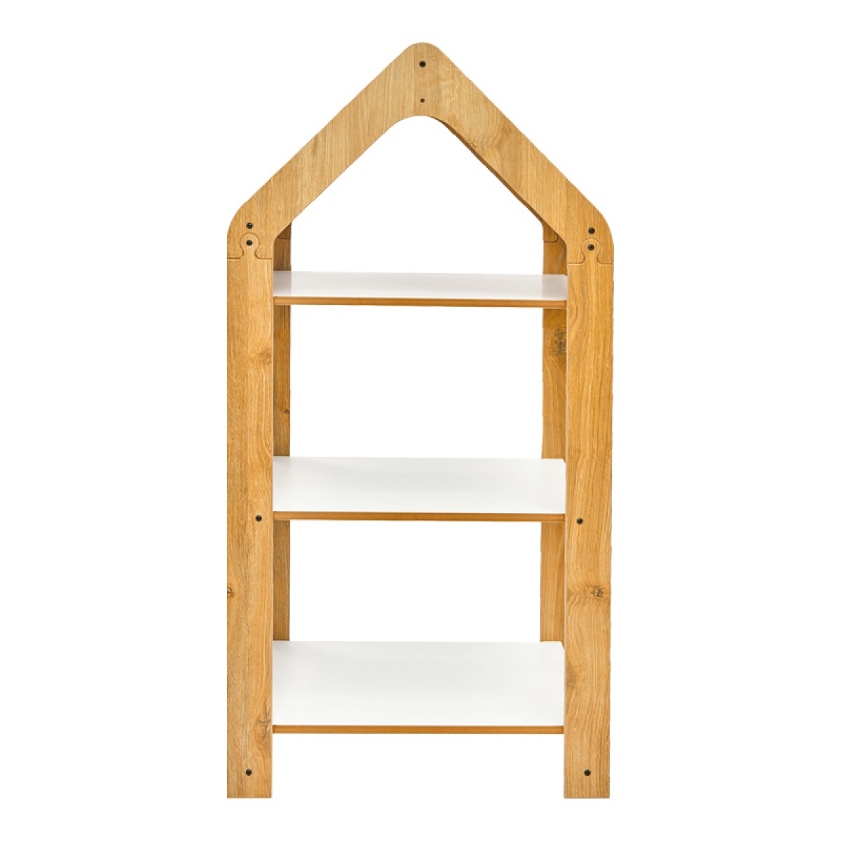 Ραφιέρα Montessori Zoilen I pakoworld λευκό-φυσικό-μπλε mdf 50x30x100εκ Ραφιέρα Montessori Zoilen I pakoworld λευκό-φυσικό-μπλε mdf 50x30x100εκ