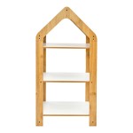 Ραφιέρα Montessori Zoilen I pakoworld λευκό-φυσικό-μπλε mdf 50x30x100εκ Ραφιέρα Montessori Zoilen I pakoworld λευκό-φυσικό-μπλε mdf 50x30x100εκ
