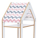 Ραφιέρα Montessori Zoilen I pakoworld λευκό-ροζ mdf 50x30x100εκ Ραφιέρα Montessori Zoilen I pakoworld λευκό-ροζ mdf 50x30x100εκ
