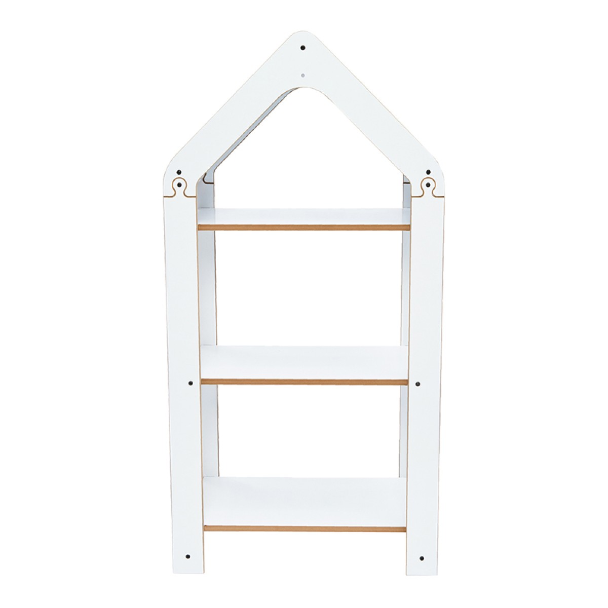 Ραφιέρα Montessori Zoilen I pakoworld λευκό-μπλε mdf 50x30x100εκ Ραφιέρα Montessori Zoilen I pakoworld λευκό-μπλε mdf 50x30x100εκ