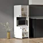 Ντουλάπα κουζίνας Guzel pakoworld σε λευκή απόχρωση 60x31.4x140εκ Ντουλάπα κουζίνας Guzel pakoworld σε λευκή απόχρωση 60x31.4x140εκ