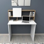 Γραφείο εργασίας Koogi pakoworld σε oak-λευκή απόχρωση 94x60x118εκ Γραφείο εργασίας Koogi pakoworld σε oak-λευκή απόχρωση 94x60x118εκ