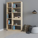 Βιβλιοθήκη με συρτάρια Dakin pakoworld σε oak απόχρωση 80x25x190εκ Βιβλιοθήκη με συρτάρια Dakin pakoworld σε oak απόχρωση 80x25x190εκ