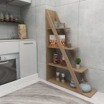 Βιβλιοθήκη Quina pakoworld σε oak απόχρωση 100x30x150εκ Βιβλιοθήκη Quina pakoworld σε oak απόχρωση 100x30x150εκ