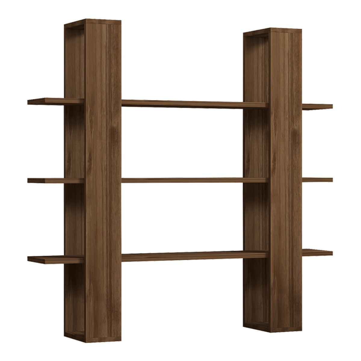 Βιβλιοθήκη Yotek pakoworld σε καρυδί απόχρωση 120x23x120εκ Βιβλιοθήκη Yotek pakoworld σε καρυδί απόχρωση 120x23x120εκ