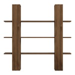 Βιβλιοθήκη Yotek pakoworld σε καρυδί απόχρωση 120x23x120εκ Βιβλιοθήκη Yotek pakoworld σε καρυδί απόχρωση 120x23x120εκ