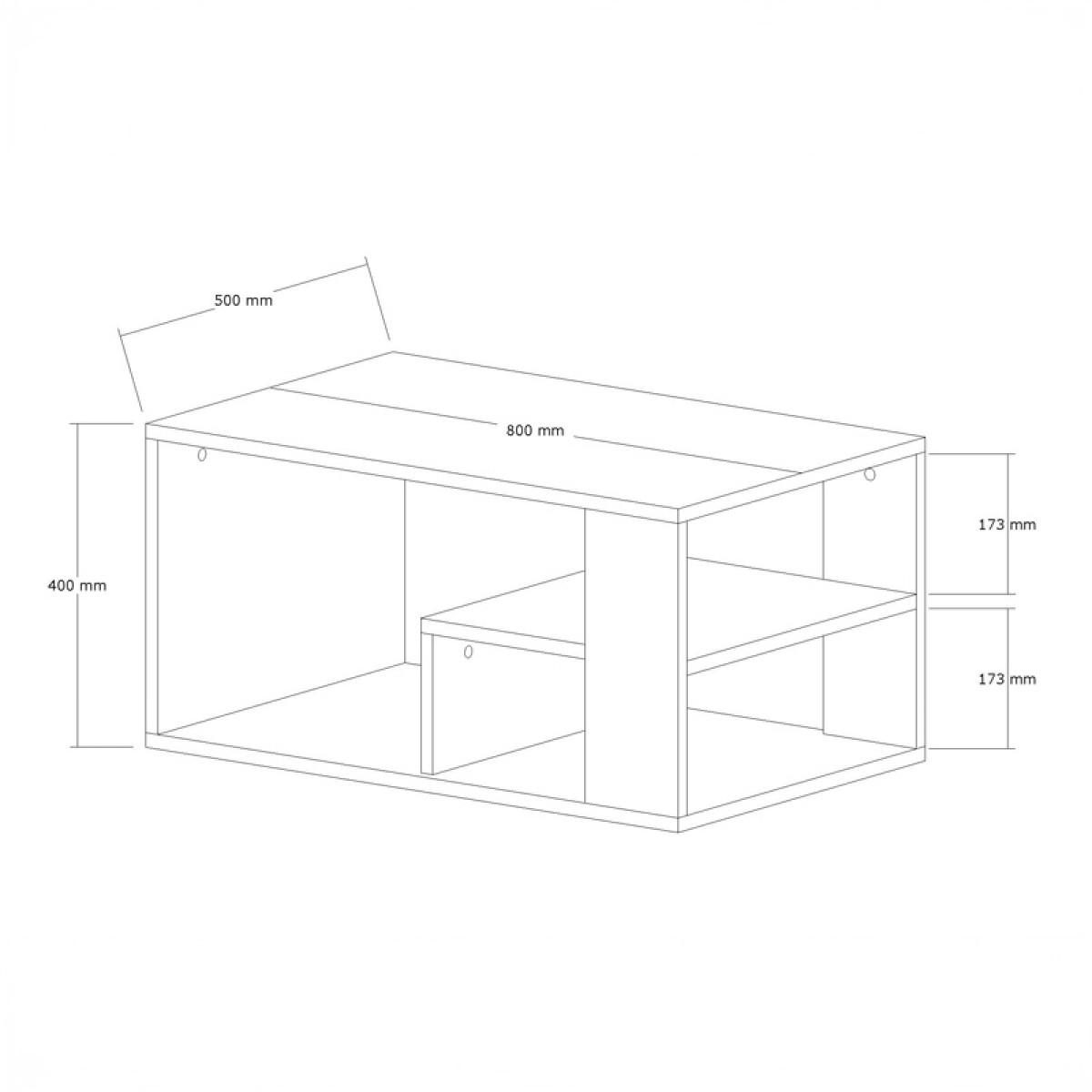 Τραπέζι σαλονιού Sobu pakoworld σε oak απόχρωση 80x50x40εκ Τραπέζι σαλονιού Sobu pakoworld σε oak απόχρωση 80x50x40εκ