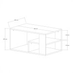 Τραπέζι σαλονιού Sobu pakoworld σε oak απόχρωση 80x50x40εκ Τραπέζι σαλονιού Sobu pakoworld σε oak απόχρωση 80x50x40εκ