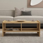 Τραπέζι σαλονιού Tiena pakoworld σε oak απόχρωση 90x50x35εκ Τραπέζι σαλονιού Tiena pakoworld σε oak απόχρωση 90x50x35εκ