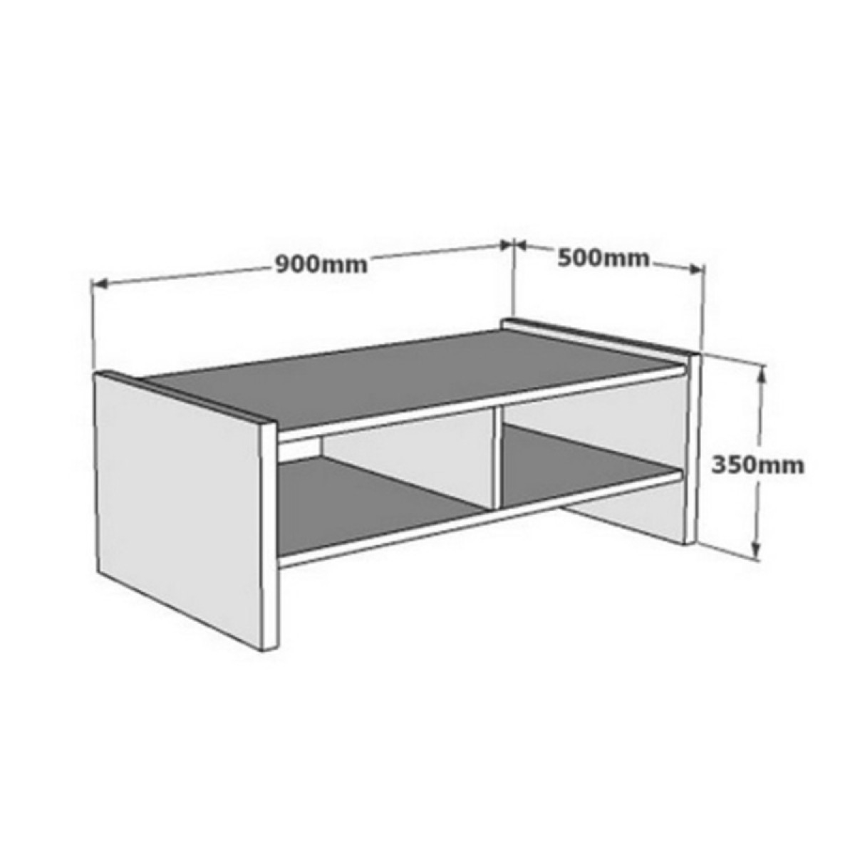 Τραπέζι σαλονιού Tiena pakoworld σε oak απόχρωση 90x50x35εκ Τραπέζι σαλονιού Tiena pakoworld σε oak απόχρωση 90x50x35εκ