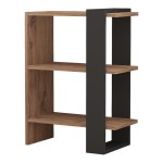 Βιβλιοθήκη Maverick pakoworld σε sonoma-ανθρακί απόχρωση 51,8x25x70εκ Βιβλιοθήκη Maverick pakoworld σε sonoma-ανθρακί απόχρωση 51,8x25x70εκ