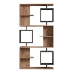Βιβλιοθήκη Cubix pakoworld σε sonoma-ανθρακί απόχρωση 90x24,6x171,90εκ Βιβλιοθήκη Cubix pakoworld σε sonoma-ανθρακί απόχρωση 90x24,6x171,90εκ