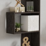 Βιβλιοθήκη Cascade pakoworld σε σκούρο καρυδί απόχρωση 51.8x22x150εκ Βιβλιοθήκη Cascade pakoworld σε σκούρο καρυδί απόχρωση 51.8x22x150εκ