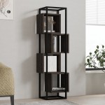 Βιβλιοθήκη Gridur pakoworld σε σκούρο καρυδί απόχρωση 44x29x140εκ Βιβλιοθήκη Gridur pakoworld σε σκούρο καρυδί απόχρωση 44x29x140εκ