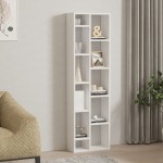 Βιβλιοθήκη Minicu pakoworld σε λευκή απόχρωση 44,4x19,6x150εκ Βιβλιοθήκη Minicu pakoworld σε λευκή απόχρωση 44,4x19,6x150εκ