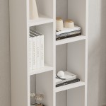 Βιβλιοθήκη Minicu pakoworld σε λευκή απόχρωση 44,4x19,6x150εκ Βιβλιοθήκη Minicu pakoworld σε λευκή απόχρωση 44,4x19,6x150εκ