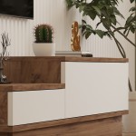 Έπιπλο τηλεόρασης Eclipse pakoworld σε κρεμ-oak απόχρωση 160x35x35εκ Έπιπλο τηλεόρασης Eclipse pakoworld σε κρεμ-oak απόχρωση 160x35x35εκ