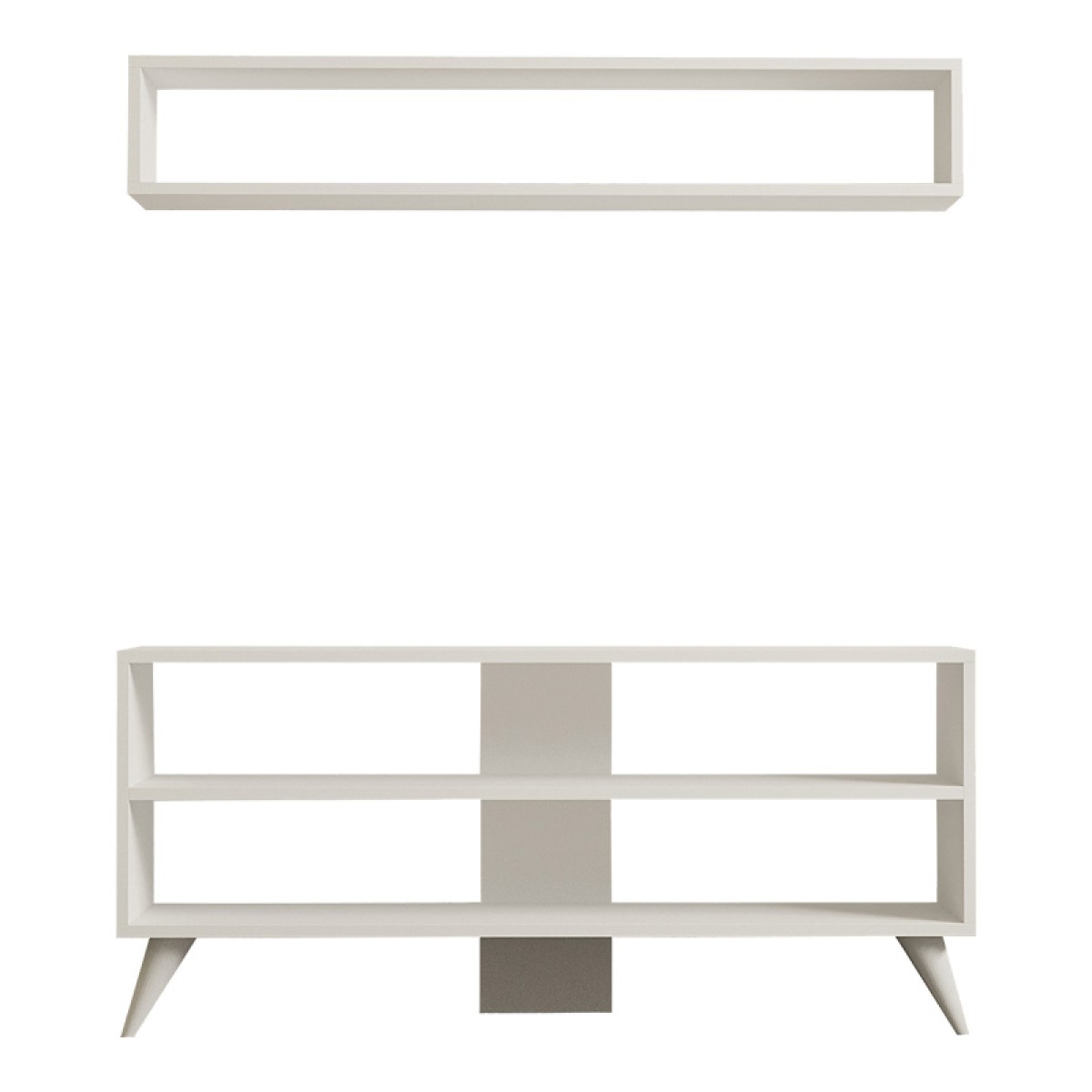 Σύνθετο σαλονιού Prestige pakoworld σε λευκή απόχρωση 120x29,6x50εκ Σύνθετο σαλονιού Prestige pakoworld σε λευκή απόχρωση 120x29,6x50εκ