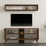 Σύνθετο σαλονιού Prestige pakoworld σε καρυδί απόχρωση 120x29,6x50εκ Σύνθετο σαλονιού Prestige pakoworld σε καρυδί απόχρωση 120x29,6x50εκ
