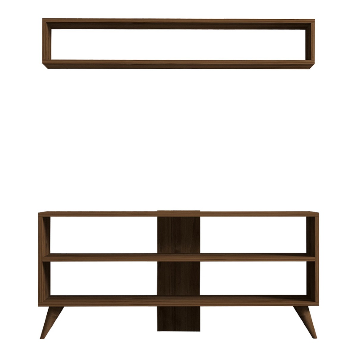 Σύνθετο σαλονιού Prestige pakoworld σε καρυδί απόχρωση 120x29,6x50εκ Σύνθετο σαλονιού Prestige pakoworld σε καρυδί απόχρωση 120x29,6x50εκ