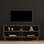 Έπιπλο τηλεόρασης Prestige pakoworld σε καρυδί απόχρωση 120x29,6x50εκ Έπιπλο τηλεόρασης Prestige pakoworld σε καρυδί απόχρωση 120x29,6x50εκ