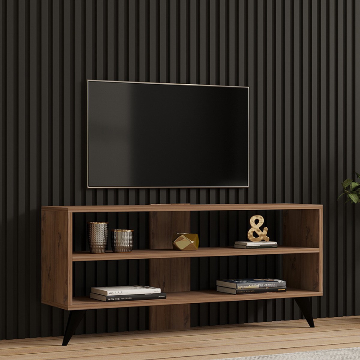 Έπιπλο τηλεόρασης Prestige pakoworld σε sonoma απόχρωση 120x29,6x50εκ Έπιπλο τηλεόρασης Prestige pakoworld σε sonoma απόχρωση 120x29,6x50εκ