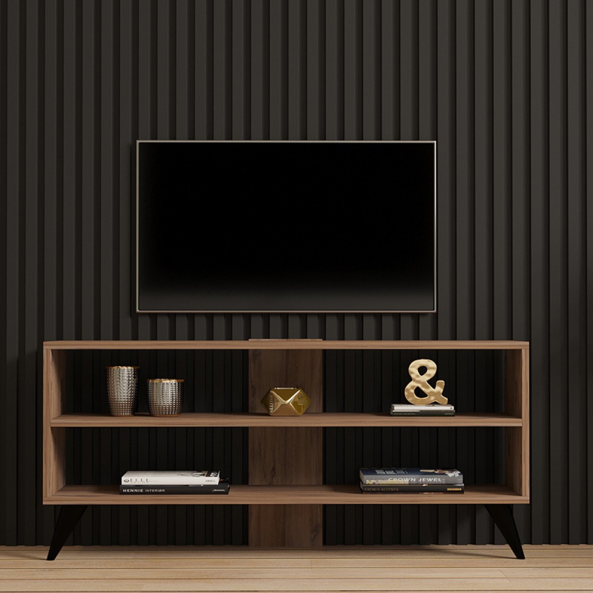 Έπιπλο τηλεόρασης Prestige pakoworld σε sonoma απόχρωση 120x29,6x50εκ Έπιπλο τηλεόρασης Prestige pakoworld σε sonoma απόχρωση 120x29,6x50εκ