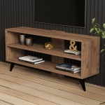 Έπιπλο τηλεόρασης Prestige pakoworld σε sonoma απόχρωση 120x29,6x50εκ Έπιπλο τηλεόρασης Prestige pakoworld σε sonoma απόχρωση 120x29,6x50εκ